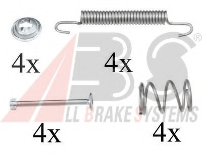 set accesorii, saboti frana parcare 0791Q A.B.S. - Frana de mana
