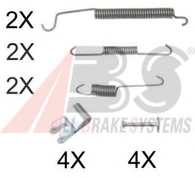 Set accesorii, sabot de frana 0891Q A.B.S. - Frana tambur