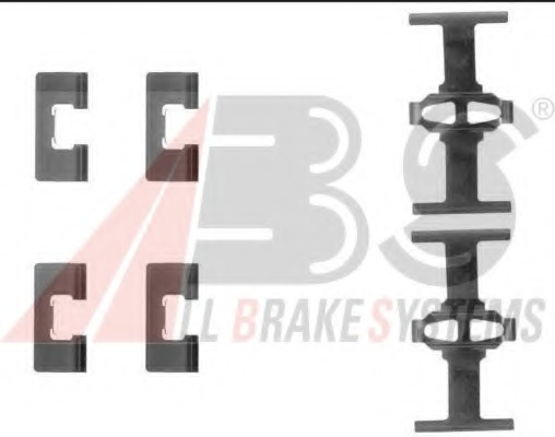 Set accesorii, placute frana 1092Q A.B.S. - Componente/ accesorii frana Set accesorii, placute frana 1092Q A.B.S. - Componente/ accesorii frana