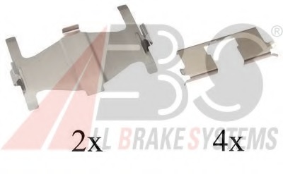 Set accesorii, placute frana 1204Q A.B.S. - Frana disc Set accesorii, placute frana 1204Q A.B.S. - Frana disc
