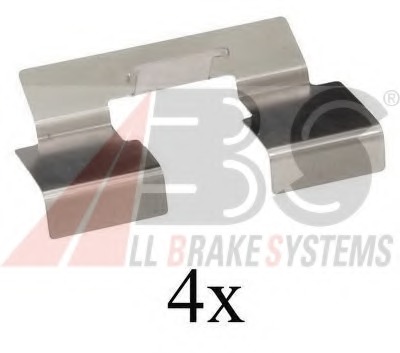 Set accesorii, placute frana 1214Q A.B.S. - Componente/ accesorii frana Set accesorii, placute frana 1214Q A.B.S. - Componente/ accesorii frana