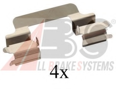 Set accesorii, placute frana 1231Q A.B.S. - Componente/ accesorii frana Set accesorii, placute frana 1231Q A.B.S. - Componente/ accesorii frana