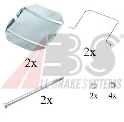 Set accesorii, placute frana 1237Q A.B.S. - Componente/ accesorii frana Set accesorii, placute frana 1237Q A.B.S. - Componente/ accesorii frana