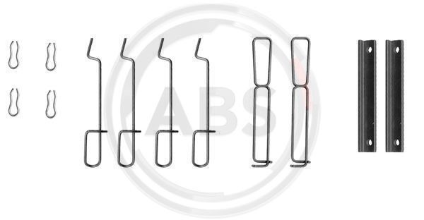 Set accesorii, placute frana 1265Q A.B.S. - Componente/ accesorii frana Set accesorii, placute frana 1265Q A.B.S. - Componente/ accesorii frana