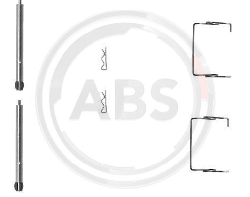 Set accesorii, placute frana 1267Q A.B.S. - Componente/ accesorii frana Set accesorii, placute frana 1267Q A.B.S. - Componente/ accesorii frana