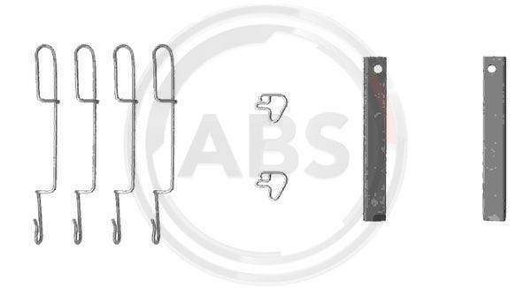 Set accesorii, placute frana 1280Q A.B.S. - Componente/ accesorii frana Set accesorii, placute frana 1280Q A.B.S. - Componente/ accesorii frana