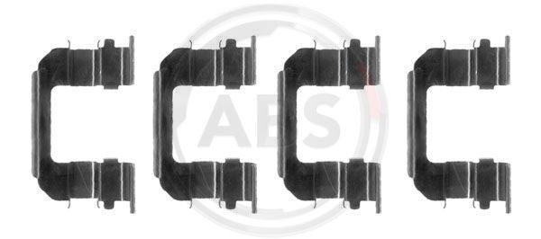 Set accesorii, placute frana 1287Q A.B.S. - Componente/ accesorii frana Set accesorii, placute frana 1287Q A.B.S. - Componente/ accesorii frana