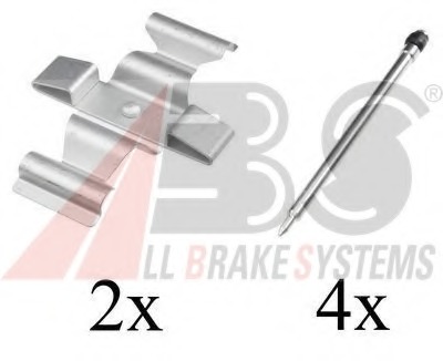 Set accesorii, placute frana 1636Q A.B.S. - Componente/ accesorii frana Set accesorii, placute frana 1636Q A.B.S. - Componente/ accesorii frana