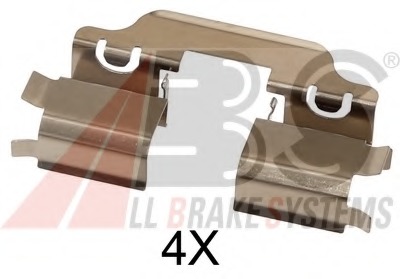 Set accesorii, placute frana 1653Q A.B.S. - Componente/ accesorii frana Set accesorii, placute frana 1653Q A.B.S. - Componente/ accesorii frana