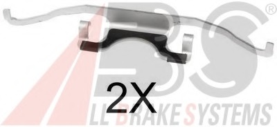 Set accesorii, placute frana 1702Q A.B.S. - Componente/ accesorii frana