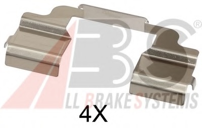 Set accesorii, placute frana 1703Q A.B.S. - Componente/ accesorii frana Set accesorii, placute frana 1703Q A.B.S. - Componente/ accesorii frana