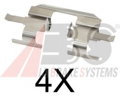 Set accesorii, placute frana 1711Q A.B.S. - Componente/ accesorii frana