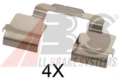 Set accesorii, placute frana 1733Q A.B.S. - Componente/ accesorii frana