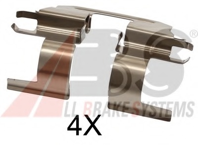 Set accesorii, placute frana 1753Q A.B.S. - Componente/ accesorii frana Set accesorii, placute frana 1753Q A.B.S. - Componente/ accesorii frana