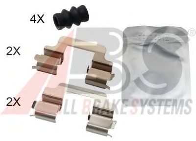 Set accesorii, placute frana 1806Q A.B.S. - Componente/ accesorii frana Set accesorii, placute frana 1806Q A.B.S. - Componente/ accesorii frana