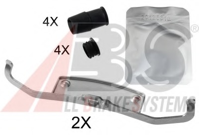 Set accesorii, placute frana 1837Q A.B.S. - Componente/ accesorii frana Set accesorii, placute frana 1837Q A.B.S. - Componente/ accesorii frana