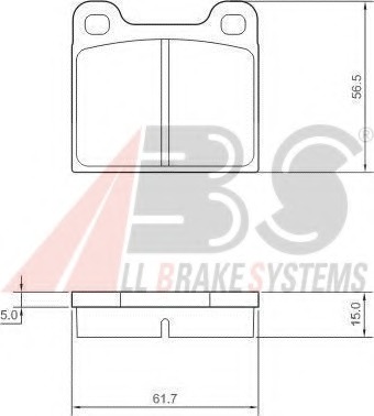 set placute frana,frana disc 36009 OE A.B.S. - Frana disc set placute frana,frana disc 36009 OE A.B.S. - Frana disc