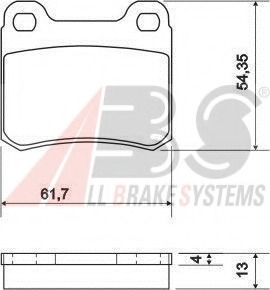 set placute frana,frana disc 36498 OE A.B.S. - Frana disc set placute frana,frana disc 36498 OE A.B.S. - Frana disc