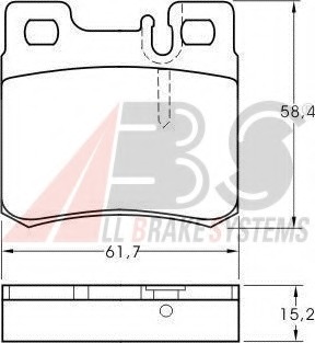 set placute frana,frana disc 36687 OE A.B.S. - Frana disc set placute frana,frana disc 36687 OE A.B.S. - Frana disc