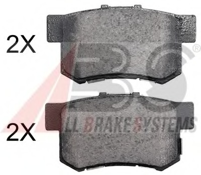 set placute frana,frana disc 36712 OE A.B.S. - Frana disc