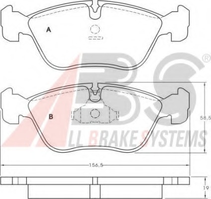 set placute frana,frana disc 36783 OE A.B.S. - Frana disc set placute frana,frana disc 36783 OE A.B.S. - Frana disc