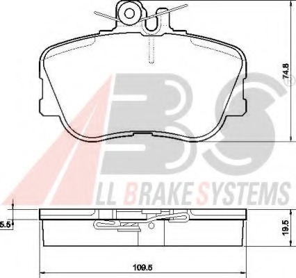 set placute frana,frana disc 36838 OE A.B.S. - Set placute frana set placute frana,frana disc 36838 OE A.B.S. - Set placute frana