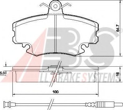 set placute frana,frana disc 36881 OE A.B.S. - Frana disc set placute frana,frana disc 36881 OE A.B.S. - Frana disc