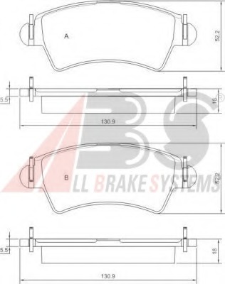 set placute frana,frana disc 37153 OE A.B.S. - Frana disc set placute frana,frana disc 37153 OE A.B.S. - Frana disc