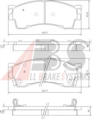 set placute frana,frana disc 37187 OE A.B.S. - Set placute frana set placute frana,frana disc 37187 OE A.B.S. - Set placute frana