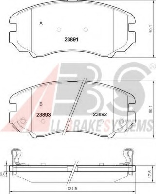 set placute frana,frana disc 37423 OE A.B.S. - Frana disc set placute frana,frana disc 37423 OE A.B.S. - Frana disc