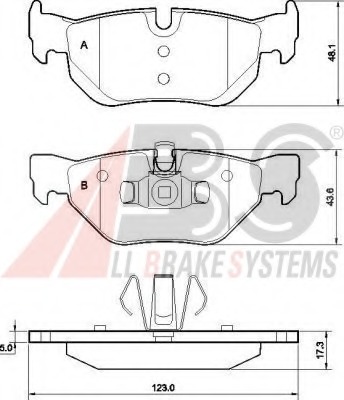 set placute frana,frana disc 37437 OE A.B.S. - Frana disc set placute frana,frana disc 37437 OE A.B.S. - Frana disc