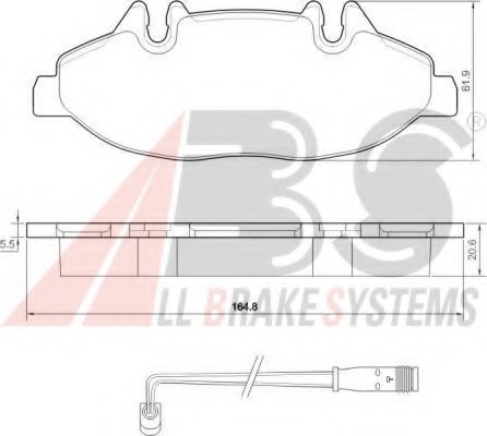 set placute frana,frana disc 37449 OE A.B.S. - Frana disc set placute frana,frana disc 37449 OE A.B.S. - Frana disc