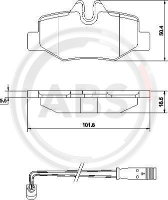 set placute frana,frana disc 37450 A.B.S. - Frana disc set placute frana,frana disc 37450 A.B.S. - Frana disc
