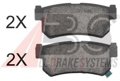 set placute frana,frana disc 37460 OE A.B.S. - Frana disc