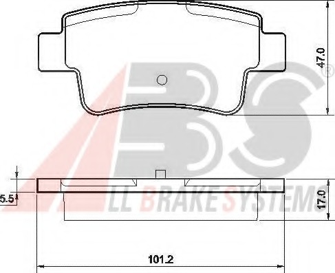 set placute frana,frana disc 37513 OE A.B.S. - Set placute frana set placute frana,frana disc 37513 OE A.B.S. - Set placute frana