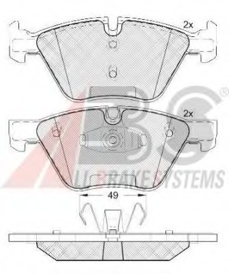 set placute frana,frana disc 37551 OE A.B.S. - Frana disc set placute frana,frana disc 37551 OE A.B.S. - Frana disc