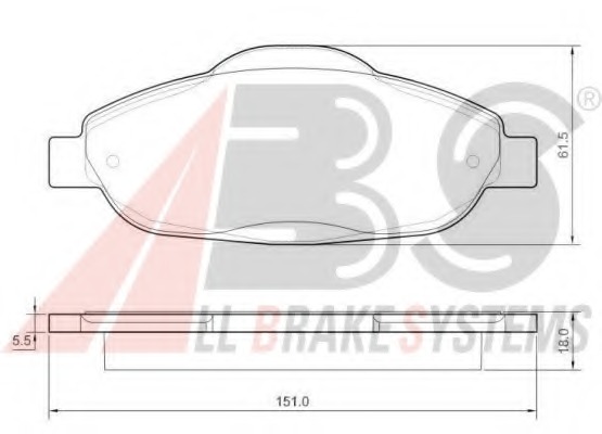 set placute frana,frana disc 37607 OE A.B.S. - Frana disc set placute frana,frana disc 37607 OE A.B.S. - Frana disc