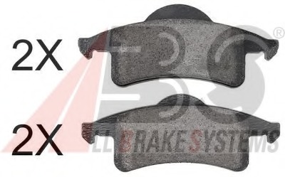 set placute frana,frana disc 38791 OE A.B.S. - Frana disc