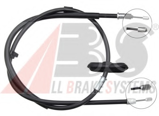 Cablu, frana de parcare K12059 A.B.S. - Maneta/ cablu