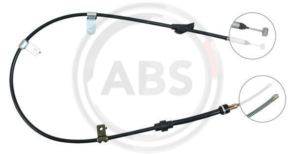 Cablu, frana de parcare K12497 A.B.S. - Maneta/ cablu
