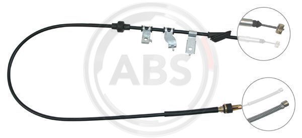 Cablu, frana de parcare K12498 A.B.S. - Maneta/ cablu