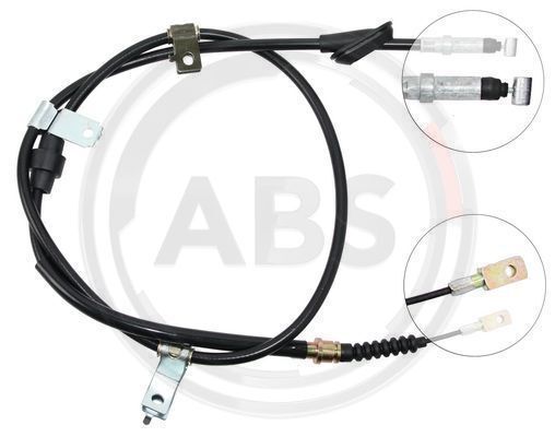 Cablu, frana de parcare K12507 A.B.S. - Maneta/ cablu