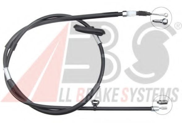 Cablu, frana de parcare K14011 A.B.S. - Maneta/ cablu