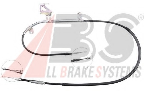 Cablu, frana de parcare K18387 A.B.S. - Maneta/ cablu