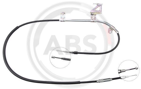 Cablu, frana de parcare K18398 A.B.S. - Maneta/ cablu
