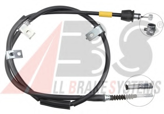 Cablu, frana de parcare K19069 A.B.S. - Maneta/ cablu