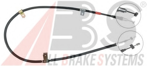 Cablu, frana de parcare K19147 A.B.S. - Maneta/ cablu