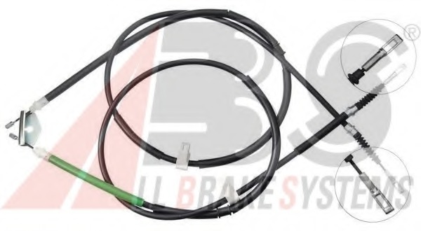 Cablu, frana de parcare K19915 A.B.S. - Maneta/ cablu