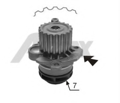 pompa apa 1774 AIRTEX - Pompa apa/ garnitura pompa apa 1774 AIRTEX - Pompa apa/ garnitura