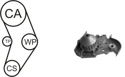 Set pompa apa + curea dintata WPK-157801 AIRTEX - Pompa apa/ garnitura Set pompa apa + curea dintata WPK-157801 AIRTEX - Pompa apa/ garnitura